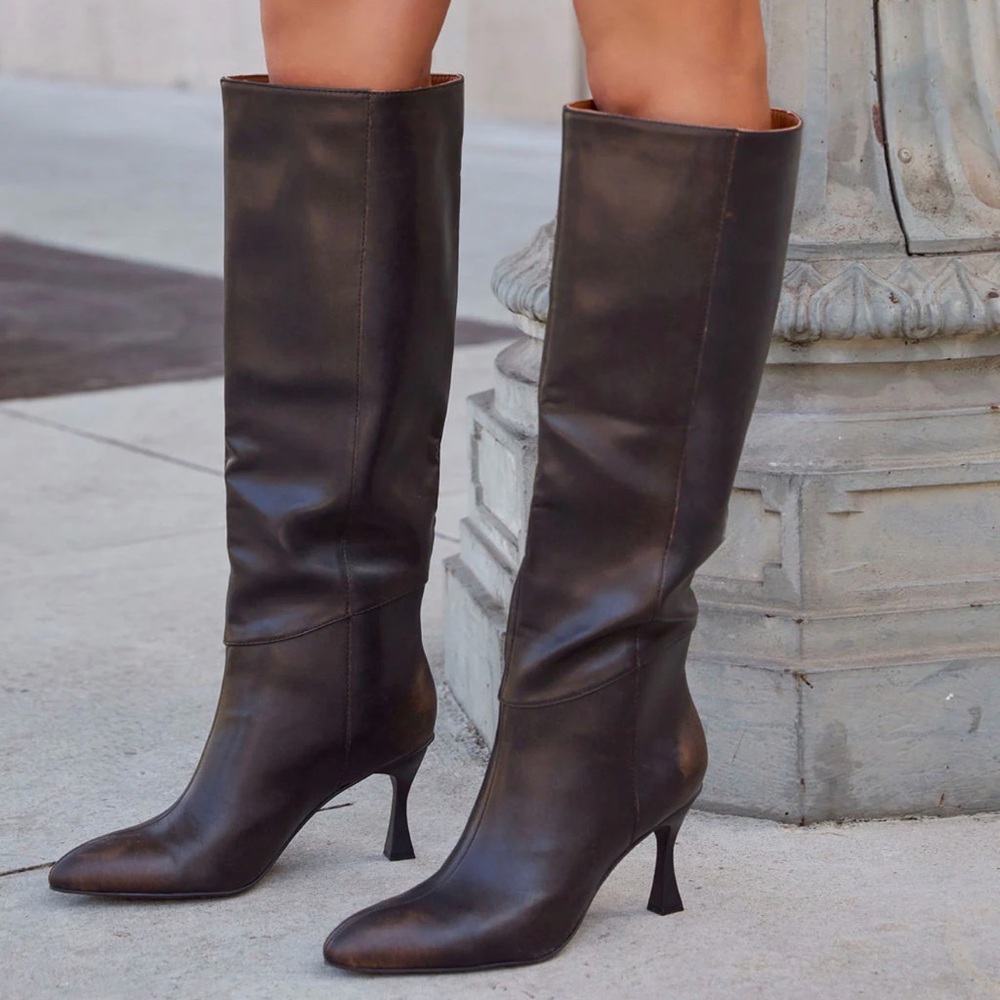 VICI Autumn Stroll Heeled Knee High Boots - Size 9 NEW